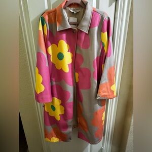 DAVI & DANI Pink and Yellow Floral Jacket